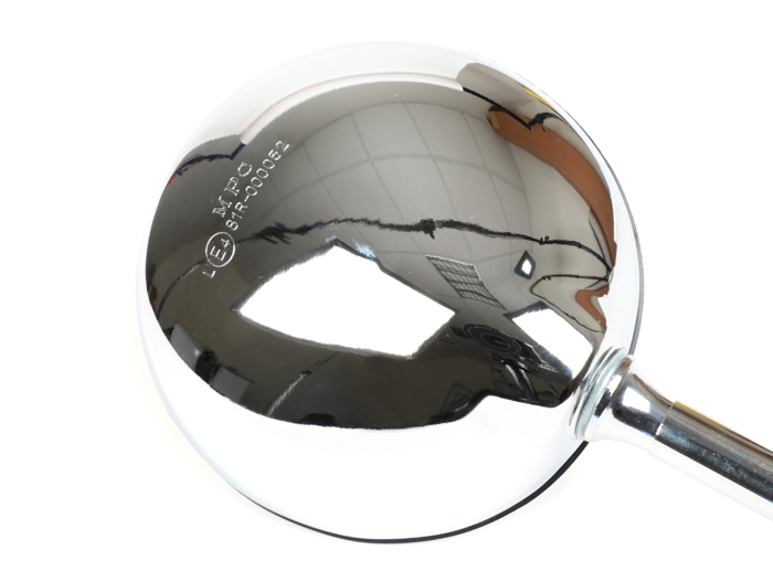 Mirror -MOTO NOSTRA- Vespa GTS 125 i.E. Super, LX50 2T 2009-2011, LX50 4T 4V 2009-2011 - chrome - rhs/lhs - without thread