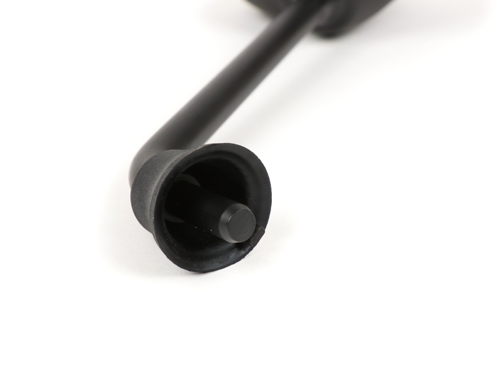 Rétroviseur -MOTO NOSTRA- Vespa GTS 125 i.E. Super, LX50 2T 2009-2011, LX50 4T 4V 2009-2011 - noir mat - utilisable à droite et à gauche - sans filetage