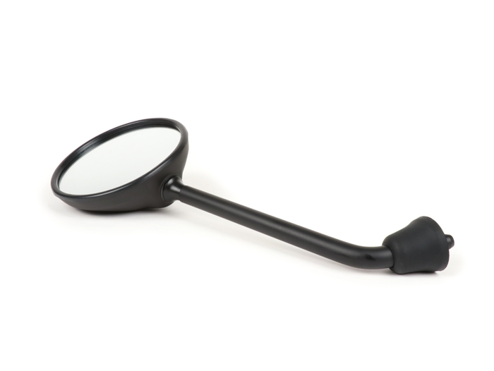 Rétroviseur -MOTO NOSTRA- Vespa GTS 125 i.E. Super, LX50 2T 2009-2011, LX50 4T 4V 2009-2011 - noir mat - utilisable à droite et à gauche - sans filetage