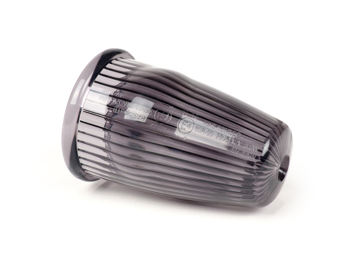 Indikator -MOTO NOSTRA indikator stang LED (E-mark), 12 volt- Vespa V50, 50SS, 50SR, 50 Sprinter, 90SS, 90 Racer, PV125, ET3, Sprint150, Rally180/200 - hitam