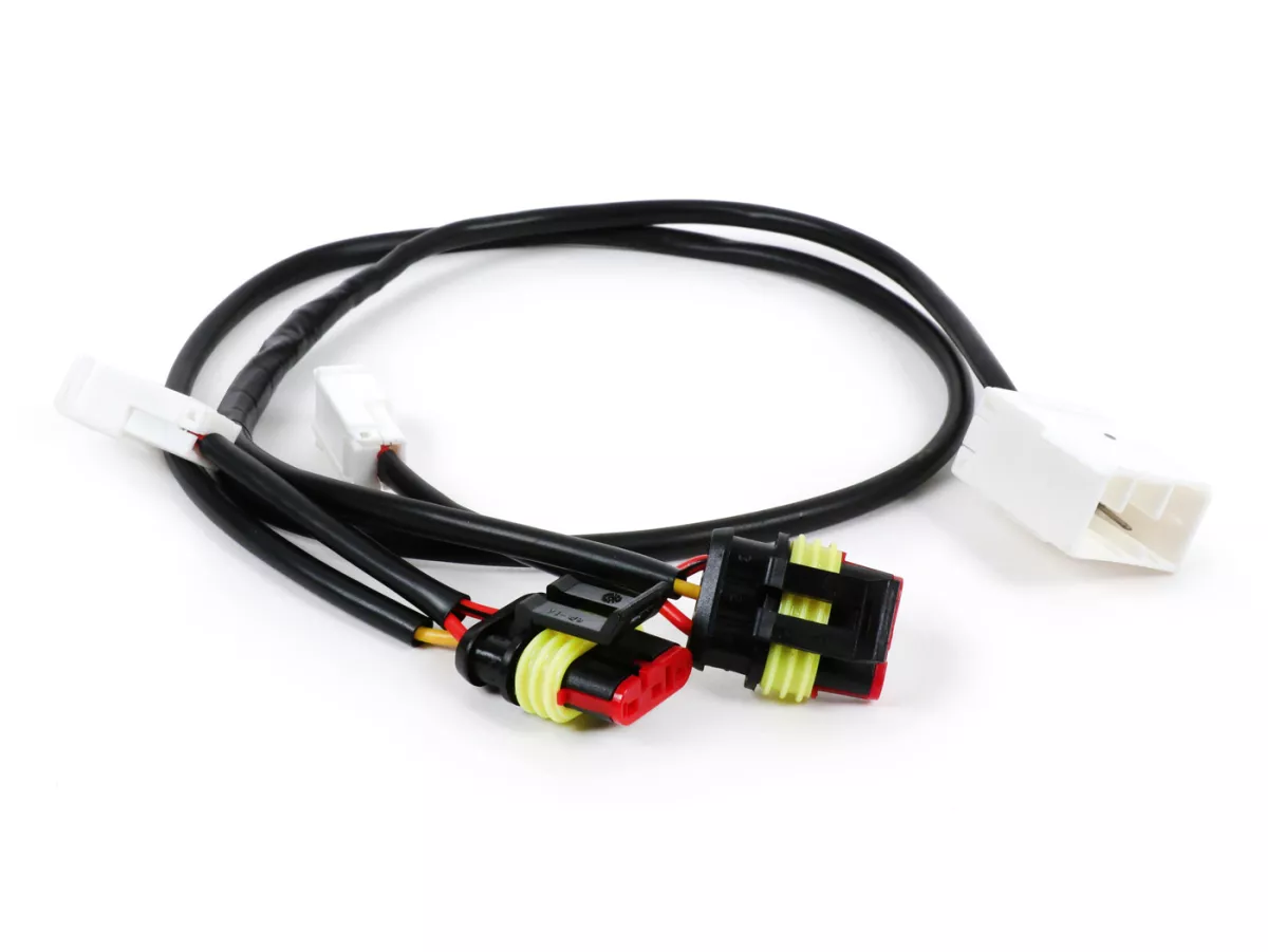 Set indikator depan + belakang -MOTO NOSTRA (hingga 2014) lampu berjalan LED dinamis, lampu berjalan siang hari depan + lampu posisi belakang (tanda-E) - Vespa GT, GTL, GTV, GTS 125-300 - putih