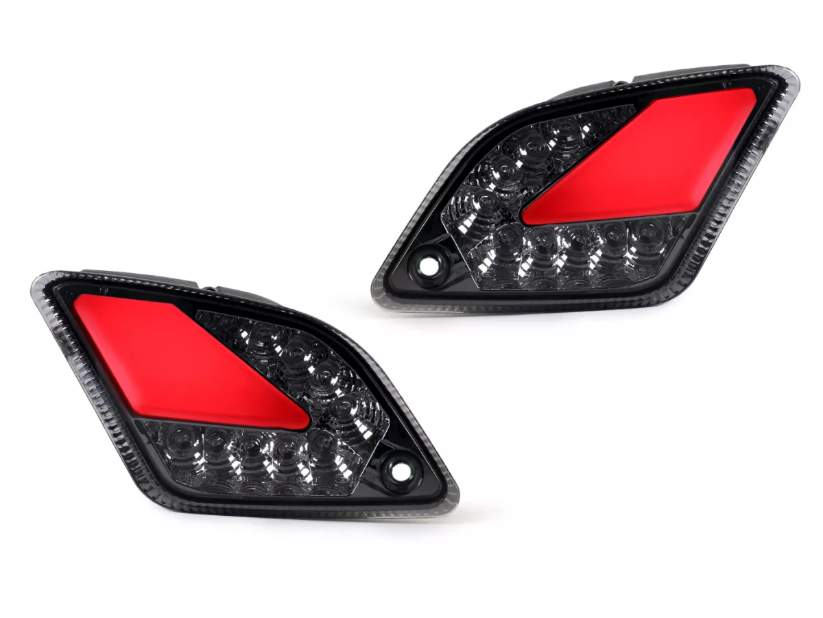 Paire clignotants arrière -MOTO NOSTRA (2019-2022) clignotants à LED séquentielle avec feux de position (homologation européenne)- Vespa GTS 125-300 HPE (2019-2022) - fumé