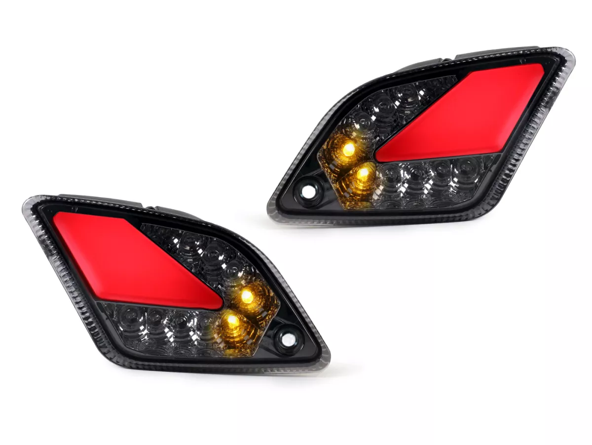 Paire clignotants arrière -MOTO NOSTRA (2019-2022) clignotants à LED séquentielle avec feux de position (homologation européenne)- Vespa GTS 125-300 HPE (2019-2022) - fumé