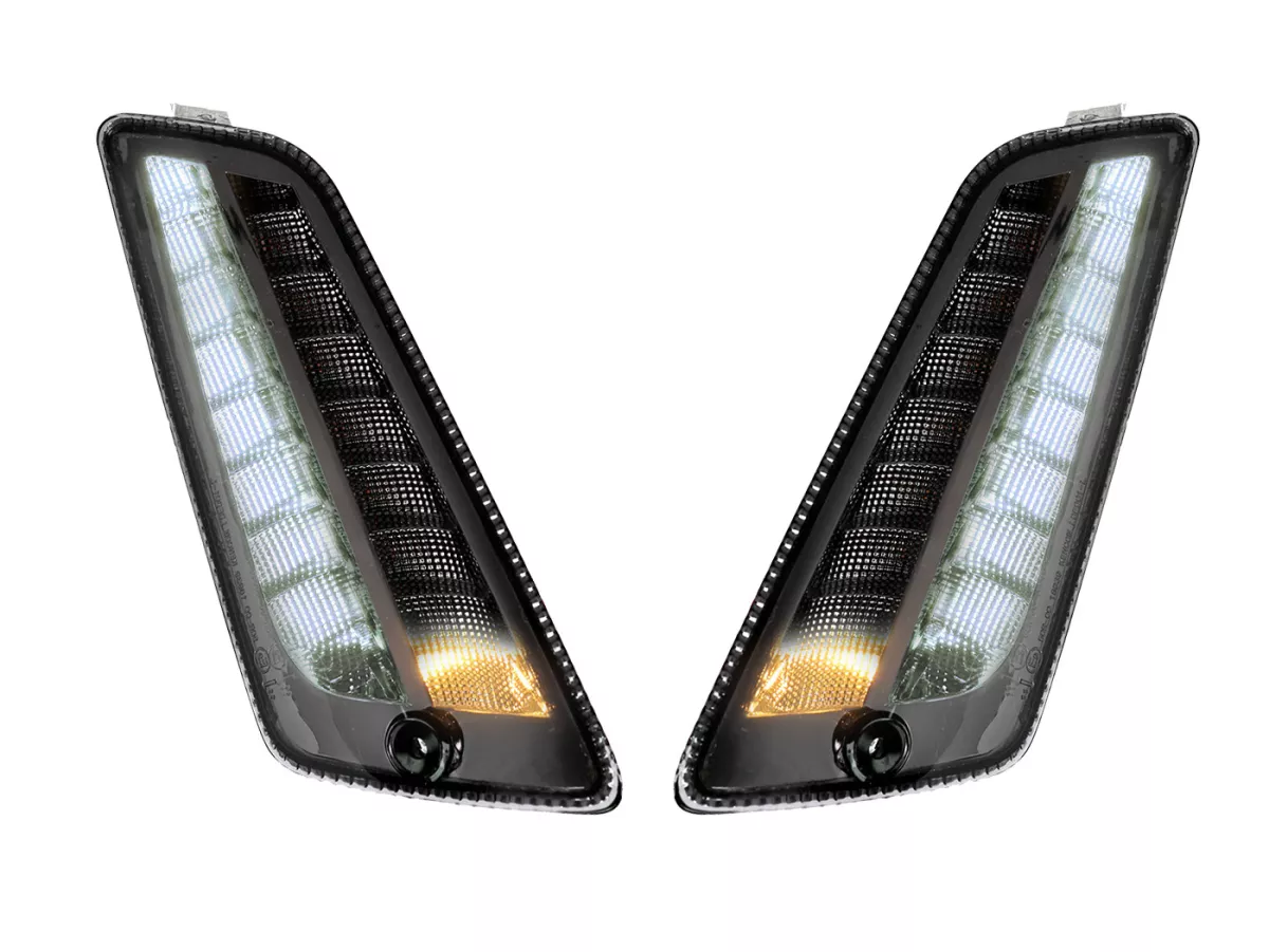 Knipperlichtenset voor -MOTO NOSTRA 2K22 (2014-2022) dynamisch LED-looplicht, dagrijlicht (E-markering)- Vespa GT, GTL, GTV, GTS 125-300 - gerookt