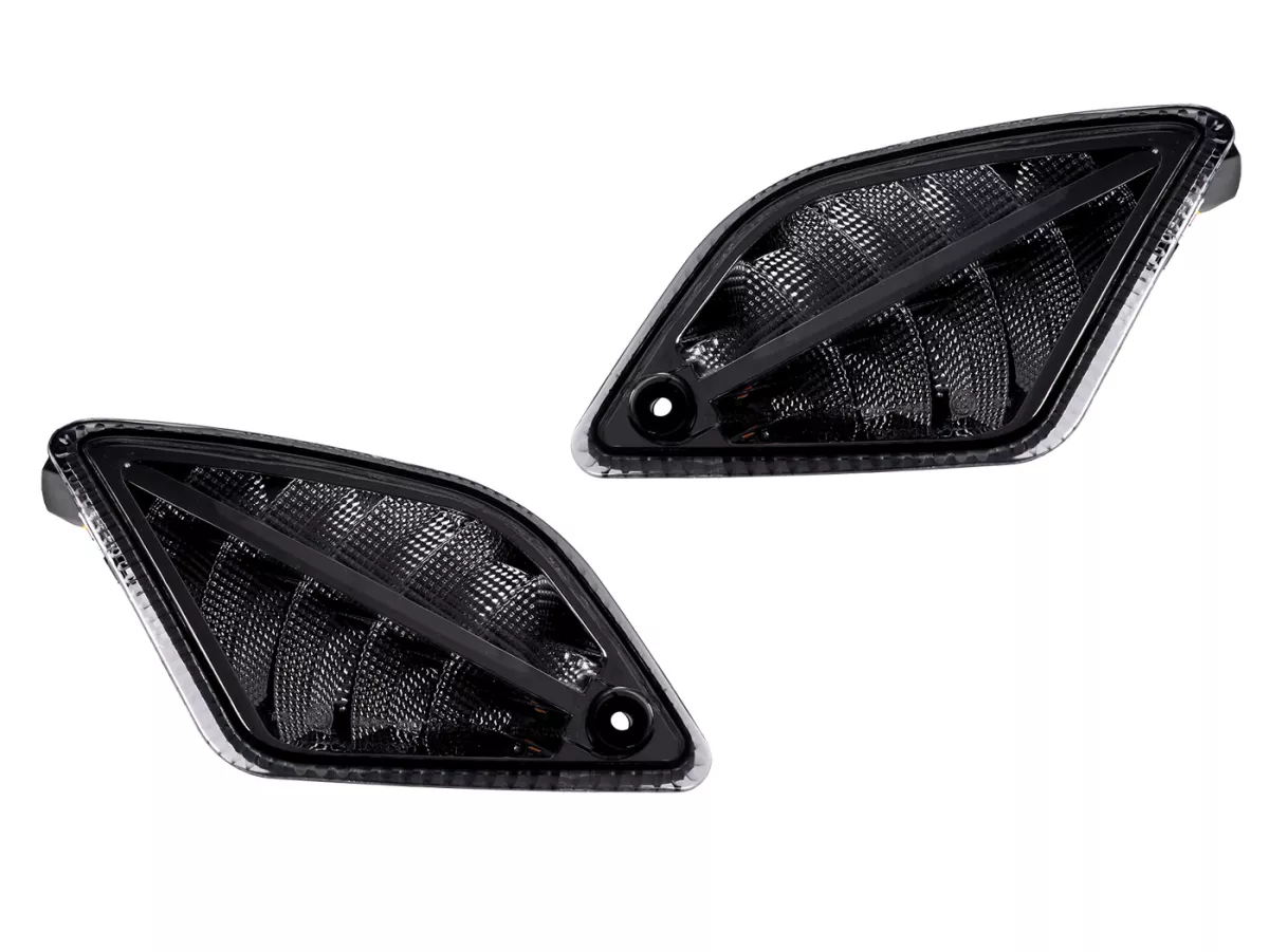 Set indicatori di direzione posteriori -MOTO NOSTRA 2K22 (fino al 2014) luce di marcia dinamica a LED, con luce di posizione (E-mark)- Vespa GT, GTL, GTV, GTS 125-300 - fumé