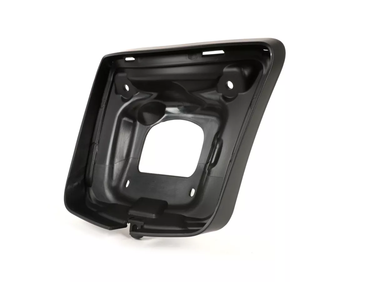 Achterlichtframe -MOTO NOSTRA, mat zwart- Vespa GTS 125 (ZAPMA3100, ZAPMA3200), Vespa GTS 150 (ZAPMA3200, ZAPMA3100), Vespa GTS 250 (ZAPM45100), Vespa GTS 300 (ZAPM45200, ZAPM45202, ZAPMA3300), Vespa GTS Super 125 (ZAPM45300, ZAPMA3100, ZAPMA3200, ZAPM4