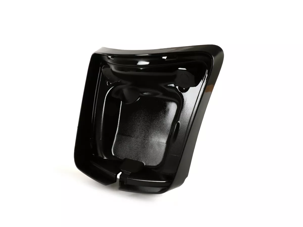 Rangka lampu belakang untuk konversi -MOTO NOSTRA untuk pemasangan tipe lampu belakang baru dari tahun 2014 pada kendaraan hingga tahun 2014 - Vespa GT, GTS 125-300, GTL (-2014) - hitam mengkilap
