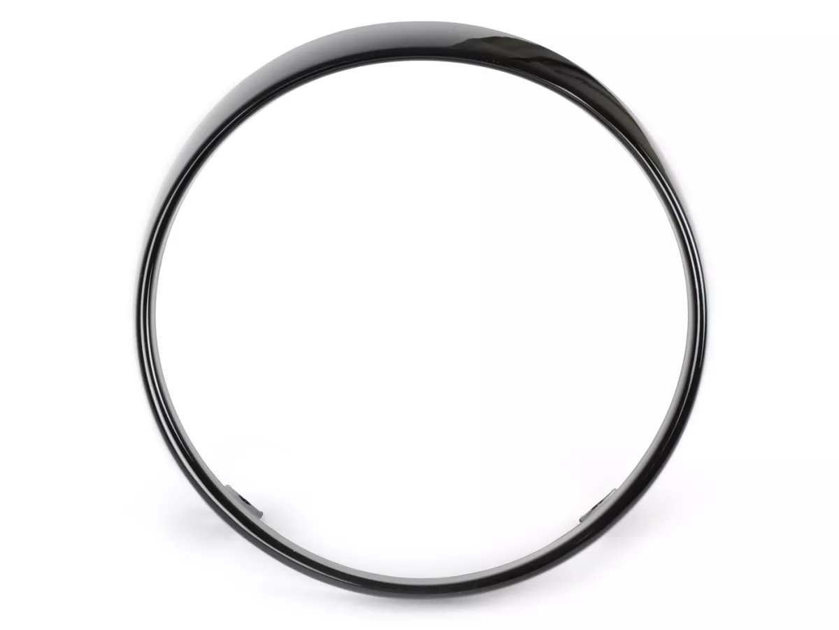 Headlight rim -MOTO NOSTRA- Vespa GTS Notte, GTV i.e. Sei Giorni 300 (ZAPMA3602), GTS i.e. Super300 HPE (ZAPMA3600), GTS HPE 300 E4 (M4A36M) - gloss black