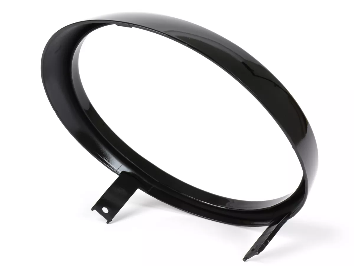 Headlight rim -MOTO NOSTRA- Vespa GTS Notte, GTV i.e. Sei Giorni 300 (ZAPMA3602), GTS i.e. Super300 HPE (ZAPMA3600), GTS HPE 300 E4 (M4A36M) - gloss black