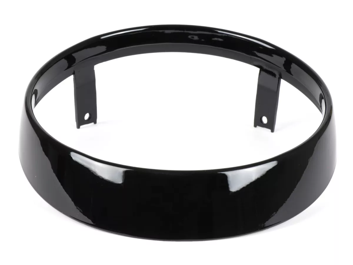 Headlight rim -MOTO NOSTRA- Vespa GTS Notte, GTV i.e. Sei Giorni 300 (ZAPMA3602), GTS i.e. Super300 HPE (ZAPMA3600), GTS HPE 300 E4 (M4A36M) - gloss black