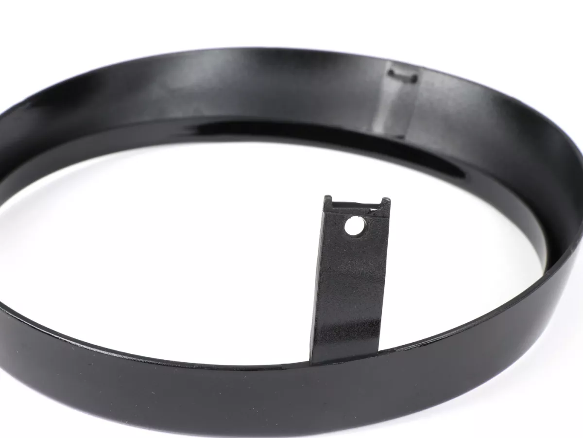 Headlight rim -MOTO NOSTRA- Vespa GTS Notte, GTV i.e. Sei Giorni 300 (ZAPMA3602), GTS i.e. Super300 HPE (ZAPMA3600), GTS HPE 300 E4 (M4A36M) - gloss black