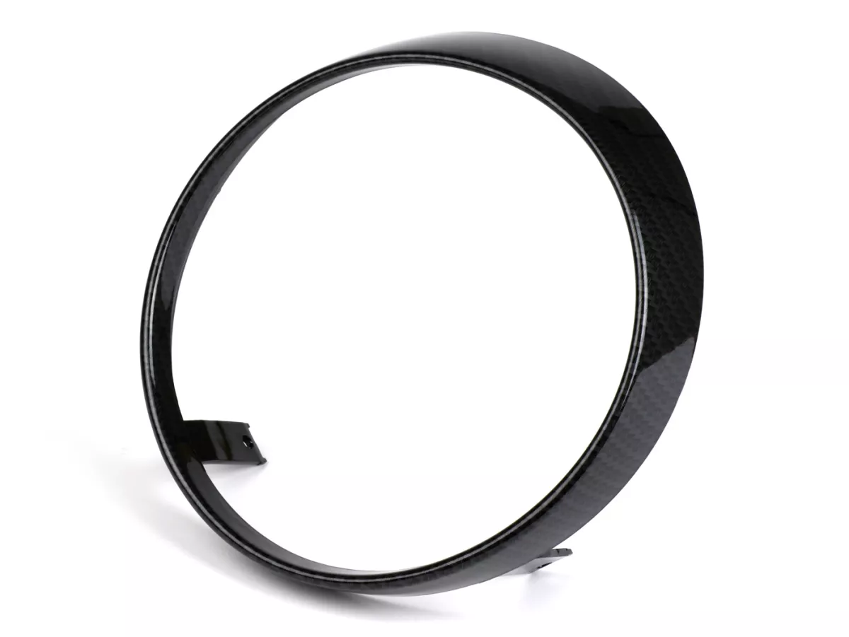 Cincin trim lampu depan -MOTO NOSTRA- Vespa GTS Notte, GTV yaitu Sei Giorni 300 (ZAPMA3602), GTS yaitu Super300 HPE (ZAPMA3600), GTS HPE 300 E4 (M4A36M) - gaya karbon