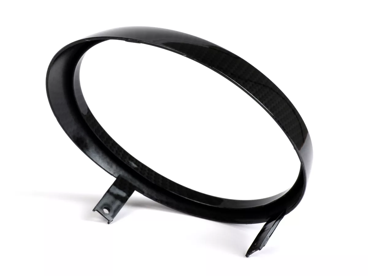 Cincin trim lampu depan -MOTO NOSTRA- Vespa GTS Notte, GTV yaitu Sei Giorni 300 (ZAPMA3602), GTS yaitu Super300 HPE (ZAPMA3600), GTS HPE 300 E4 (M4A36M) - gaya karbon