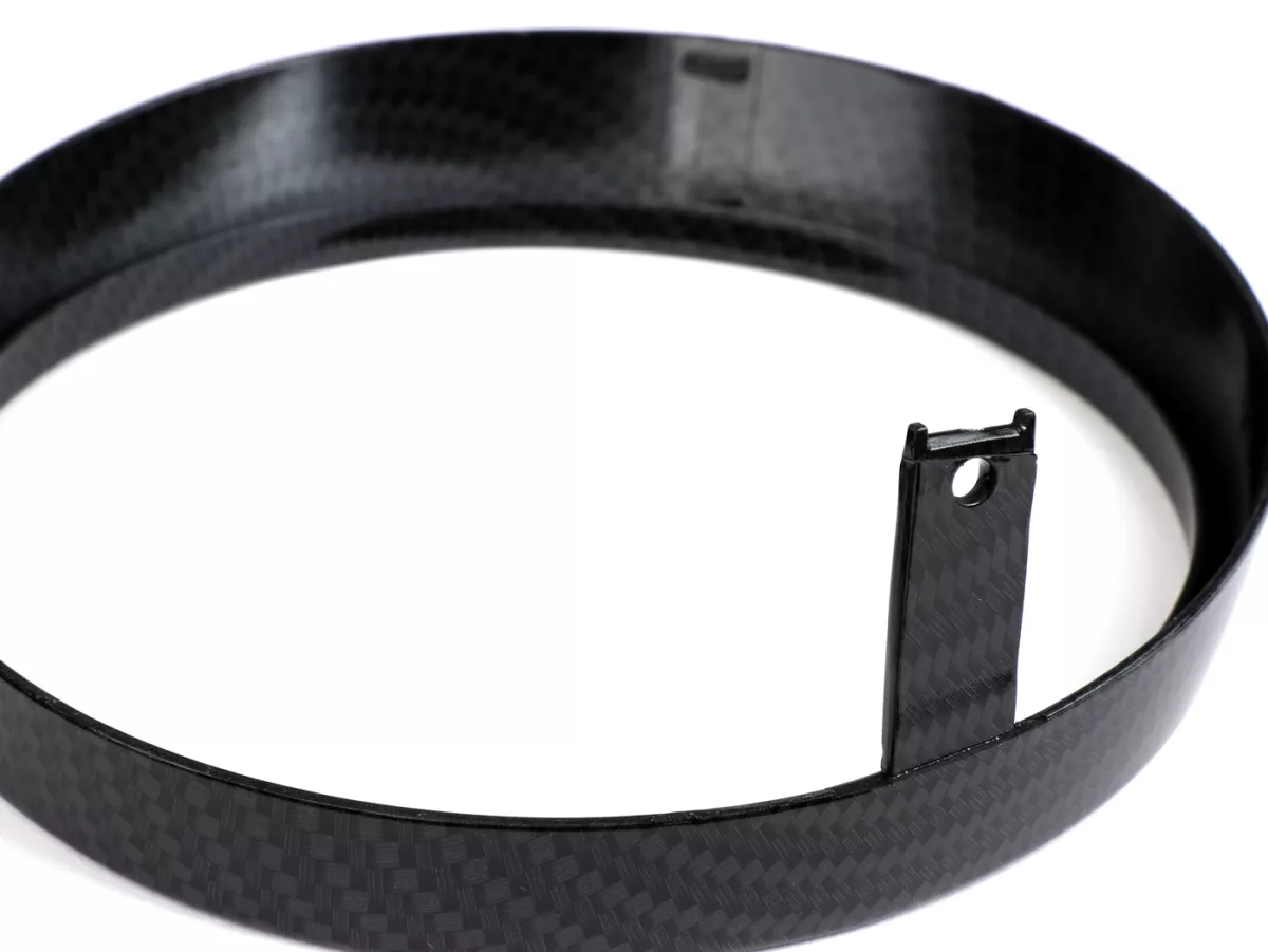 Cincin trim lampu depan -MOTO NOSTRA- Vespa GTS Notte, GTV yaitu Sei Giorni 300 (ZAPMA3602), GTS yaitu Super300 HPE (ZAPMA3600), GTS HPE 300 E4 (M4A36M) - gaya karbon