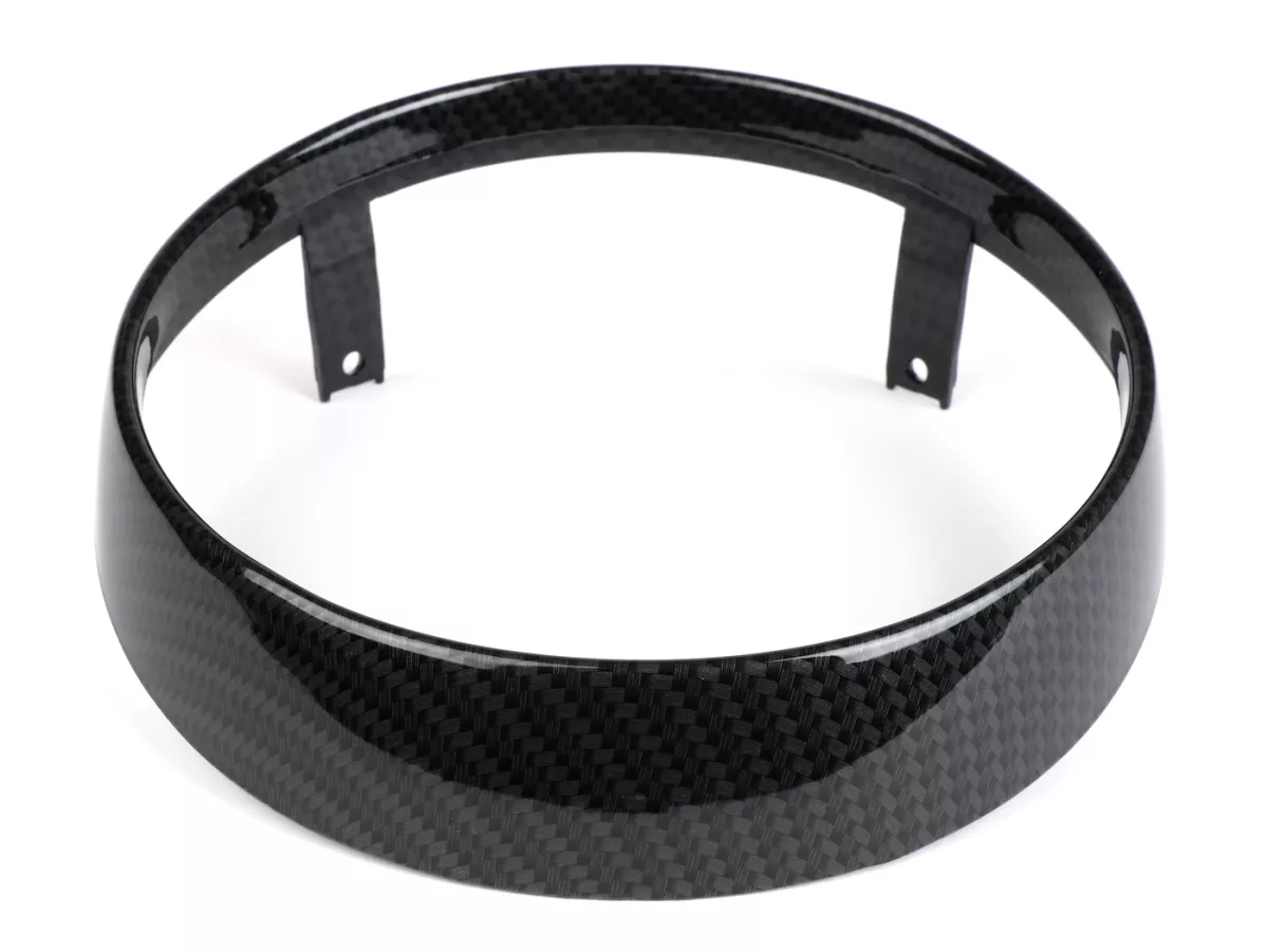 Cincin trim lampu depan -MOTO NOSTRA- Vespa GTS Notte, GTV yaitu Sei Giorni 300 (ZAPMA3602), GTS yaitu Super300 HPE (ZAPMA3600), GTS HPE 300 E4 (M4A36M) - gaya karbon