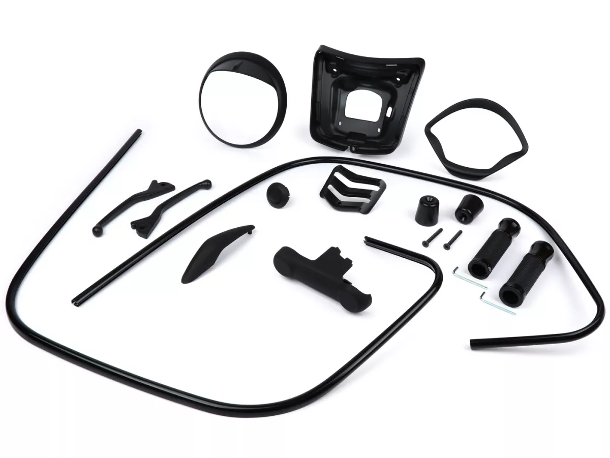 Styling kit -Moto Nostra Black Collection zwart mat - Vespa GTS300 (2016-2018), Vespa GTS 125 (2016-2018)