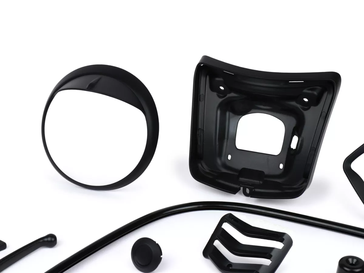Styling kit -Moto Nostra Black Collection zwart mat - Vespa GTS300 (2016-2018), Vespa GTS 125 (2016-2018)