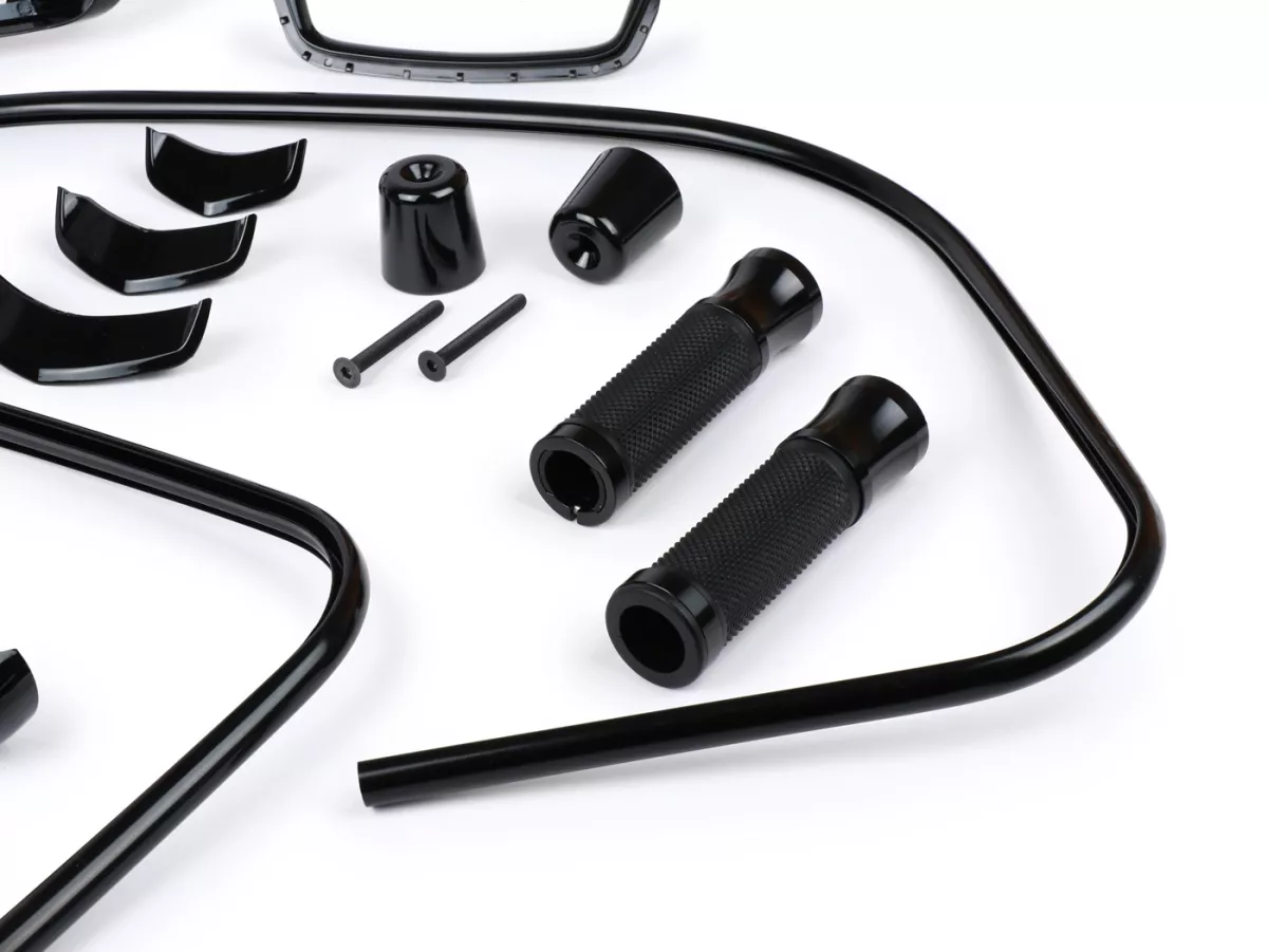 Kit de styling -Moto Nostra Black Collection negro brillante - Vespa GTS 300 Super HPE Supertech (ZAPMA3600), Vespa GTS 125 Supertech (ZAPMA3700)