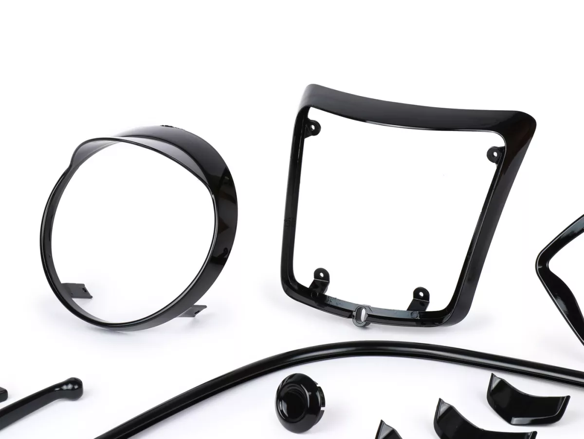Styling kit -Moto Nostra Black Collection matt shiny - Vespa GTS300 HPE (2019-2022), Vespa GTS 125 IGET (2019-2022)