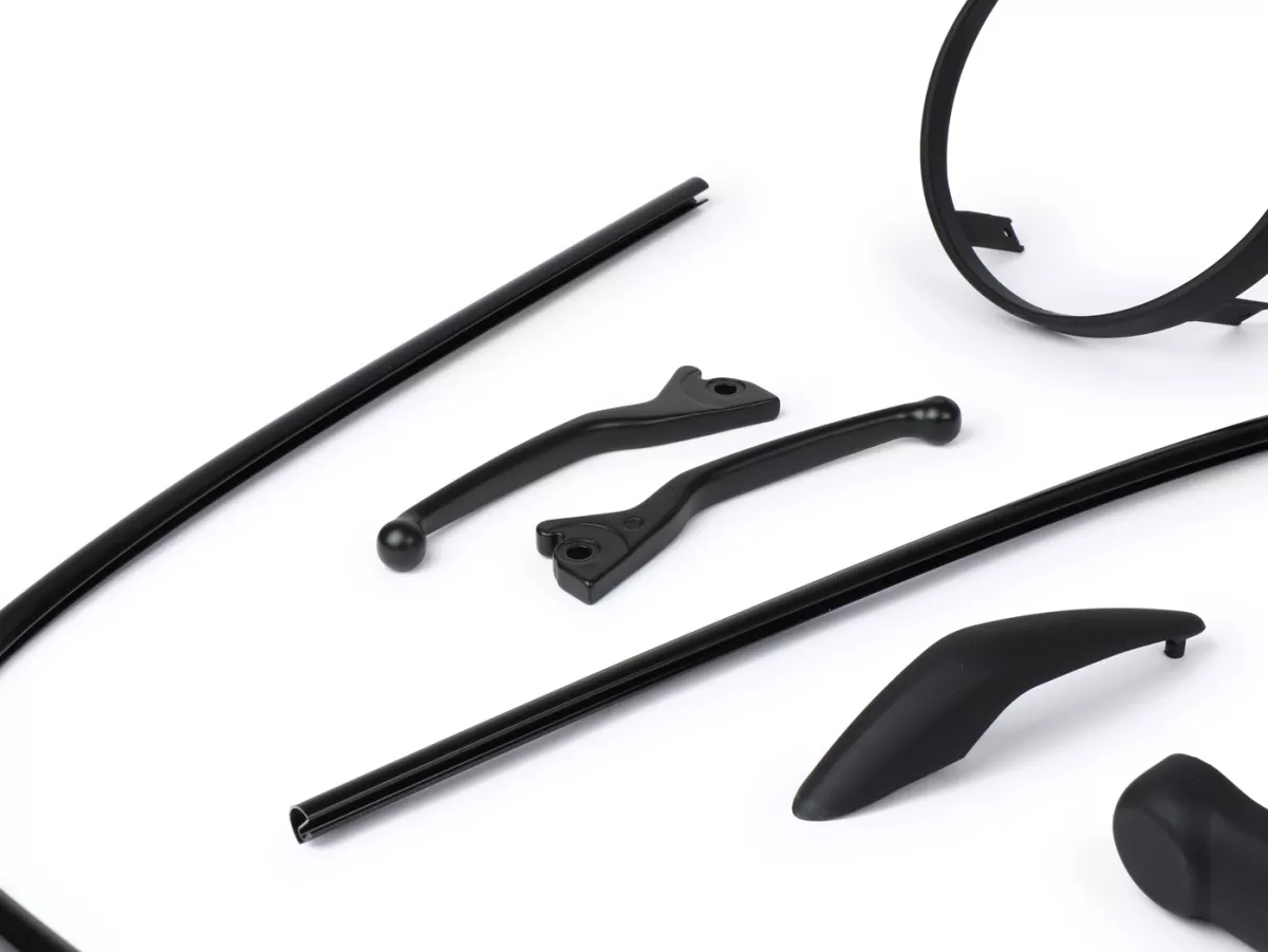 Kit de styling -Moto Nostra Black Collection negro mate - Vespa GTS300 HPE (2019-2022), Vespa GTS 125 IGET (2019-2022)