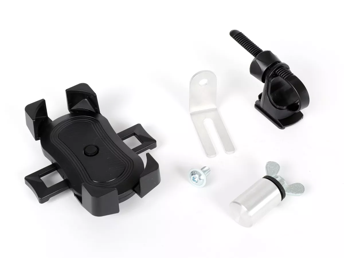 Smartphonehouder -MRP V3- Vespa PX, Sprint, Rally, V50, PK (montage onder stuur op spiegelschroefverbinding)