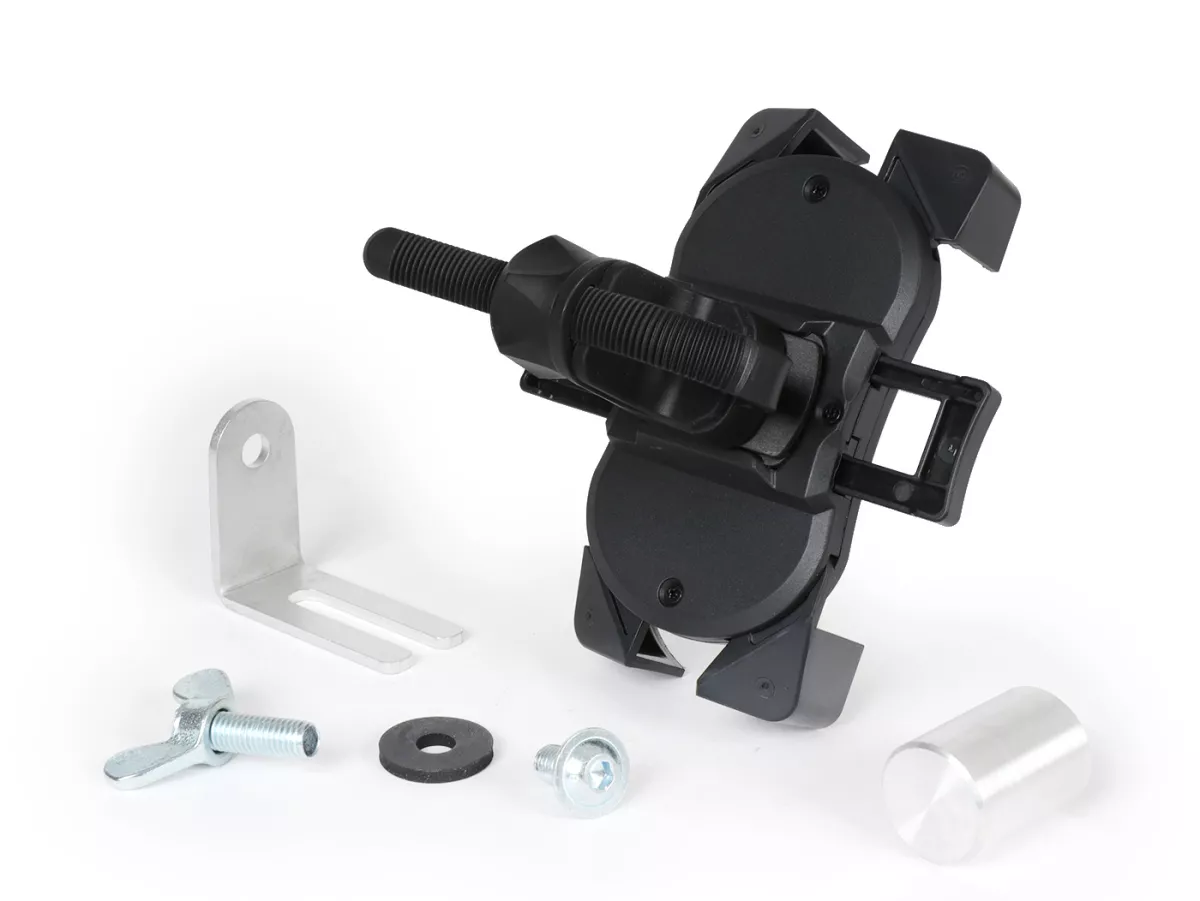 Smartphonehouder -MRP V3- Vespa PX, Sprint, Rally, V50, PK (montage onder stuur op spiegelschroefverbinding)