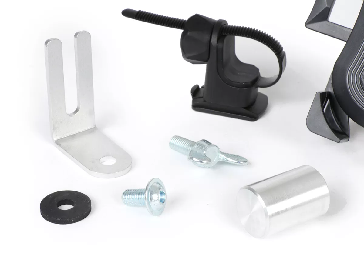 Smartphonehouder -MRP V3- Vespa PX, Sprint, Rally, V50, PK (montage onder stuur op spiegelschroefverbinding)