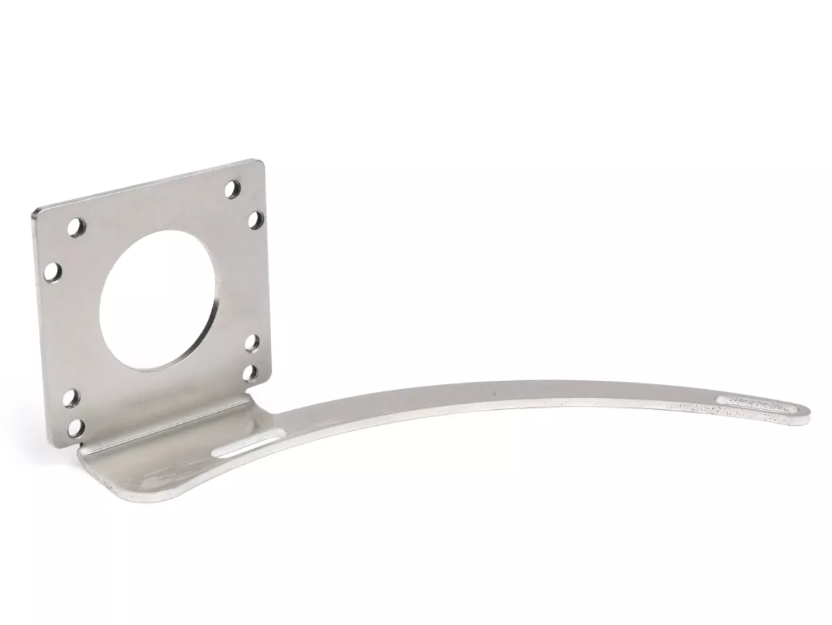 Houder - Bevestigingsplaat voor benzinepomp -MRP voor Mikuni of DellOrto Vespa Largeframe PX, Cosa, T5 125cc, Rally, Sprint, GT, GTR, Super, GL, VNA, VNB, VBA, VBB