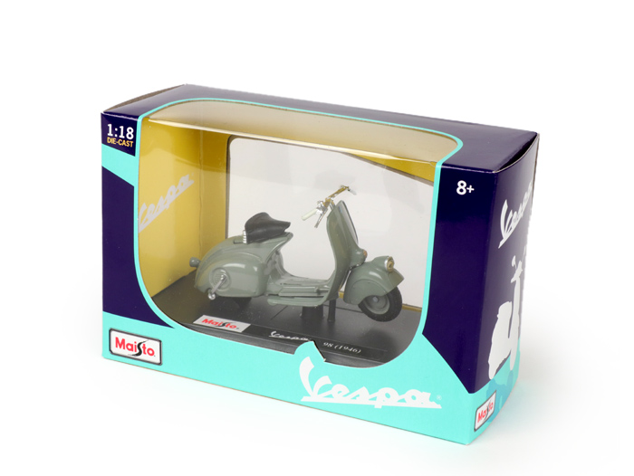 Modèle réduit -MAISTO 1:18- Vespa 98 (1946) - gris