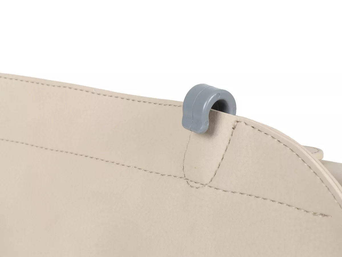 Bolsa cubrepiernas, cuero, exterior, beige -M&R, Made in Italy- Vespa 125 VNA, VNB, Vespa 150 VBA, VBB, Vespa 150 T4 (VGLA, VGLB)