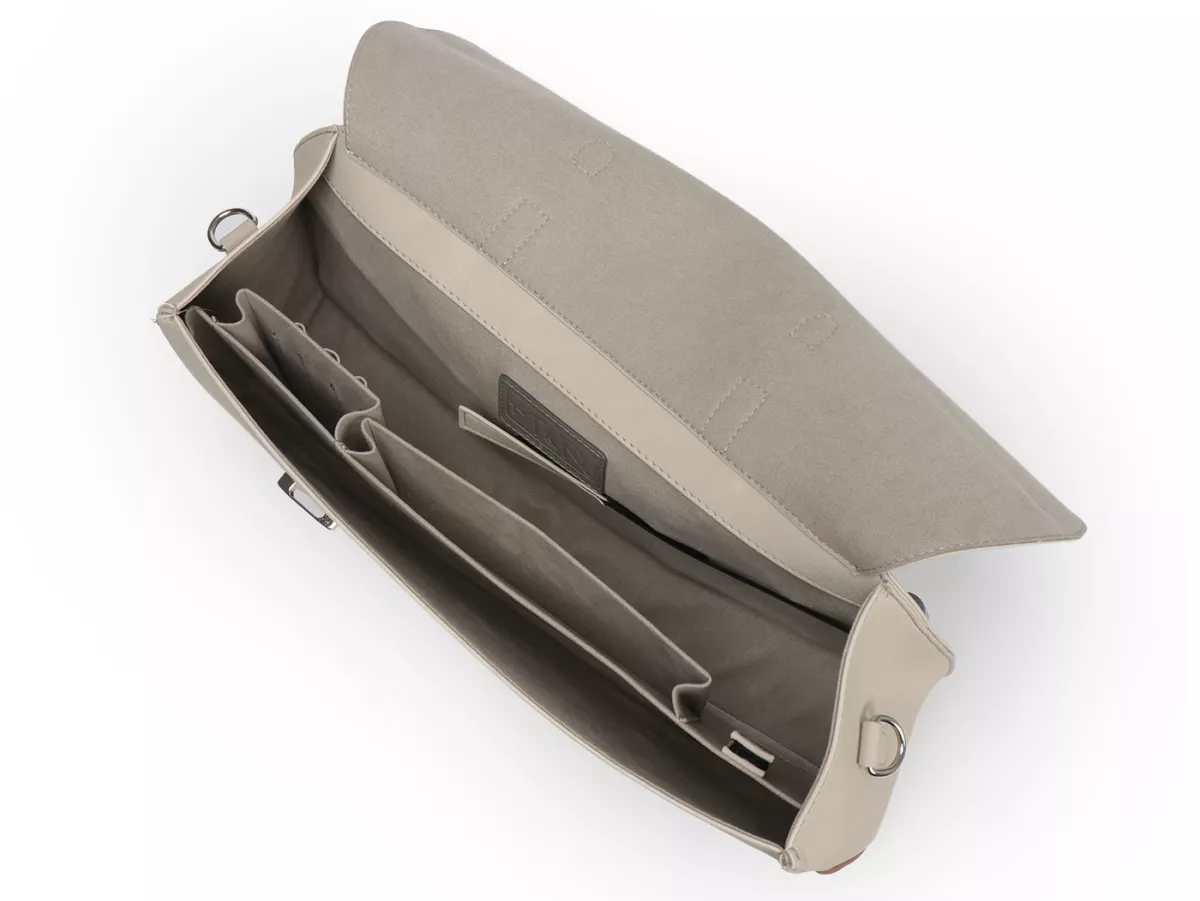 Bolsa cubrepiernas, cuero, exterior, beige -M&R, Made in Italy- Vespa 125 VNA, VNB, Vespa 150 VBA, VBB, Vespa 150 T4 (VGLA, VGLB)