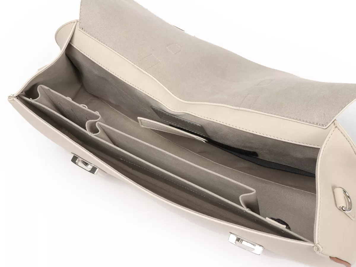 Bolsa cubrepiernas, cuero, exterior, beige -M&R, Made in Italy- Vespa Rally180 (VSD1T), Rally200 (VSE1T), TS125 (VNL3T), Sprint150 (VLB1T), Sprint Veloce, GT125 (VNL2T), GTR125 (VNL2T), Super, SS180 (VSC1T), GL150 (VLA1T)