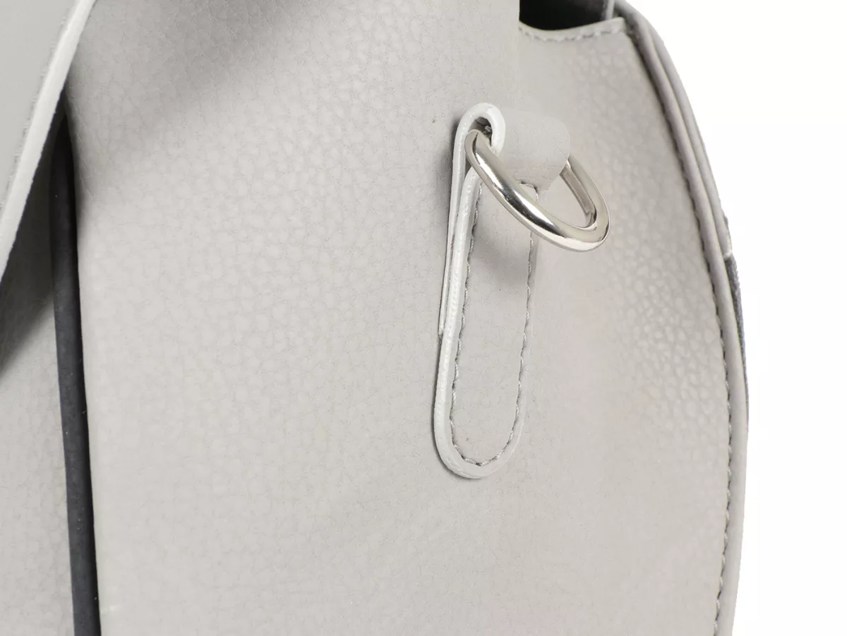 Bolsa cubrepiernas, cuero, exterior, gris -M&R, Made in Italy- Vespa VM, VN, VL, VB