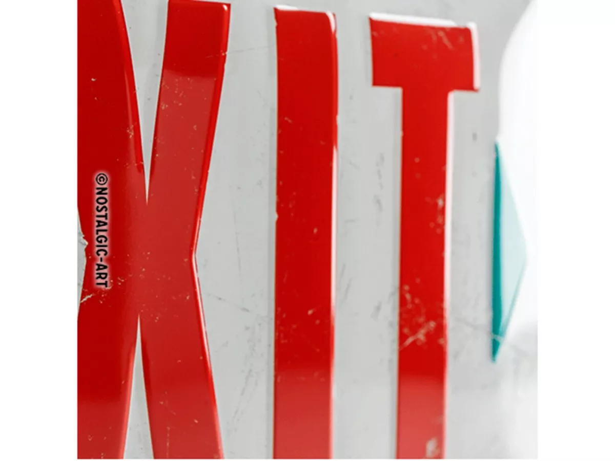 Advertising sign -Nostalgic Art- Exit, 20x30cm