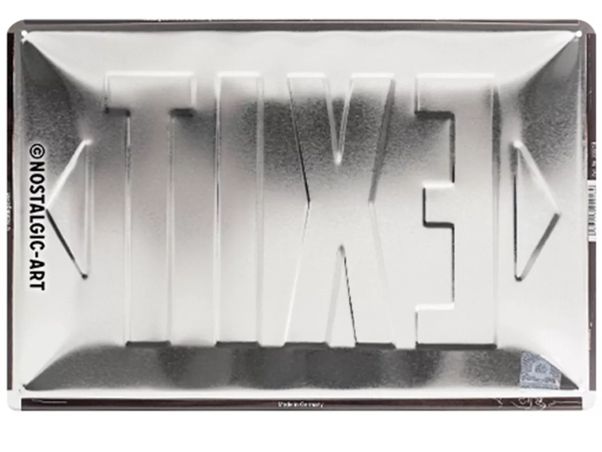 Advertising sign -Nostalgic Art- Exit, 20x30cm