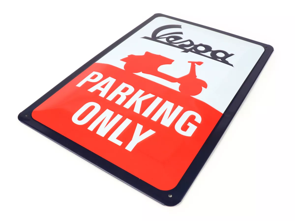 Cartel publicitario -Nostalgic Art- Vespa Parking only, 20x30cm