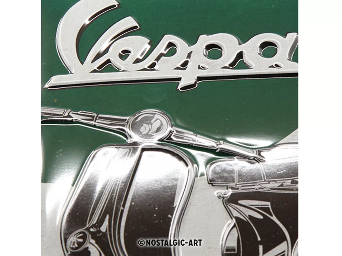 Advertising sign -Nostalgic Art- Vespa, The Italian Classic, 20x30cm