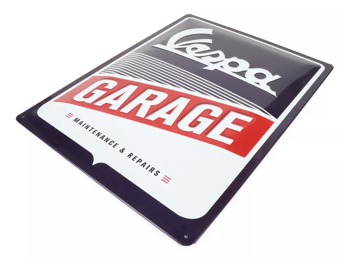 Advertising sign -Nostalgic Art- Vespa Garage, 30x40cm
