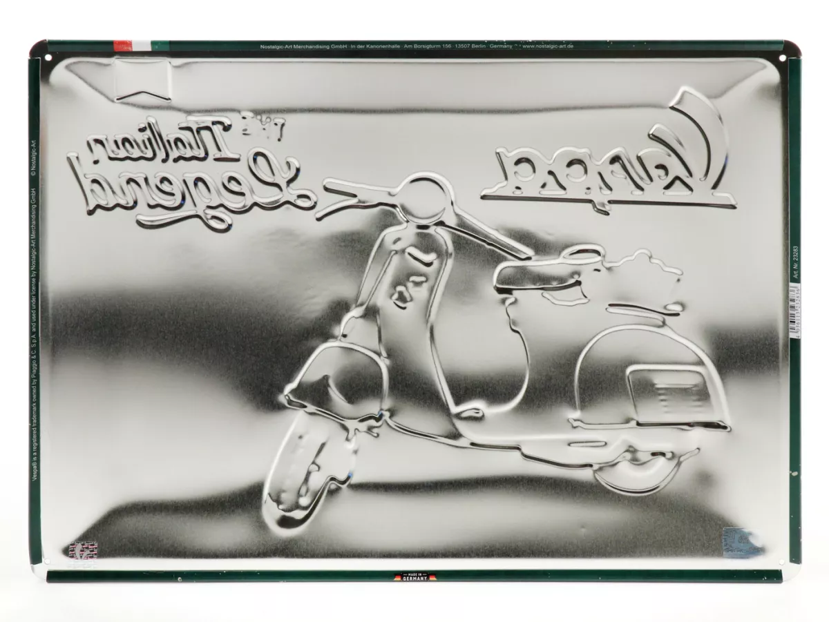 Advertising sign -Nostalgic Art- Vespa Italian Legend, 30x40cm