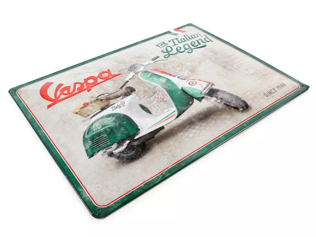 Advertising sign -Nostalgic Art- Vespa Italian Legend, 30x40cm
