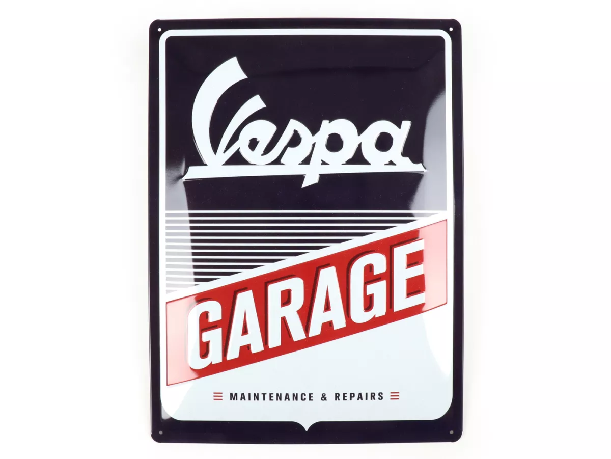 Advertising sign -Nostalgic Art- Vespa Garage, 15x20cm