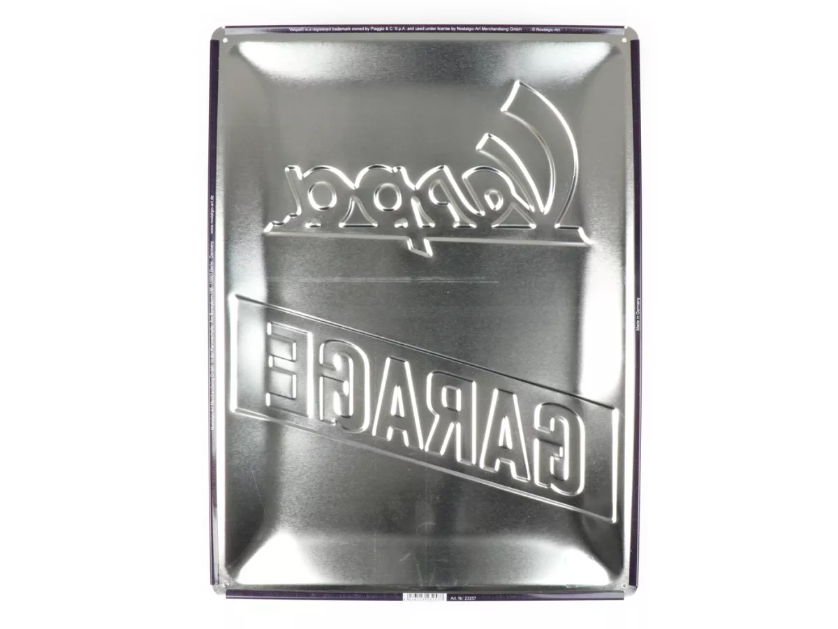 Advertising sign -Nostalgic Art- Vespa Garage, 15x20cm