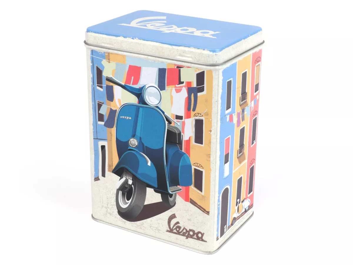 Caddy teh -Nostalgia Art- Vespa Italian Laundry, 10 x 14 x 20cm