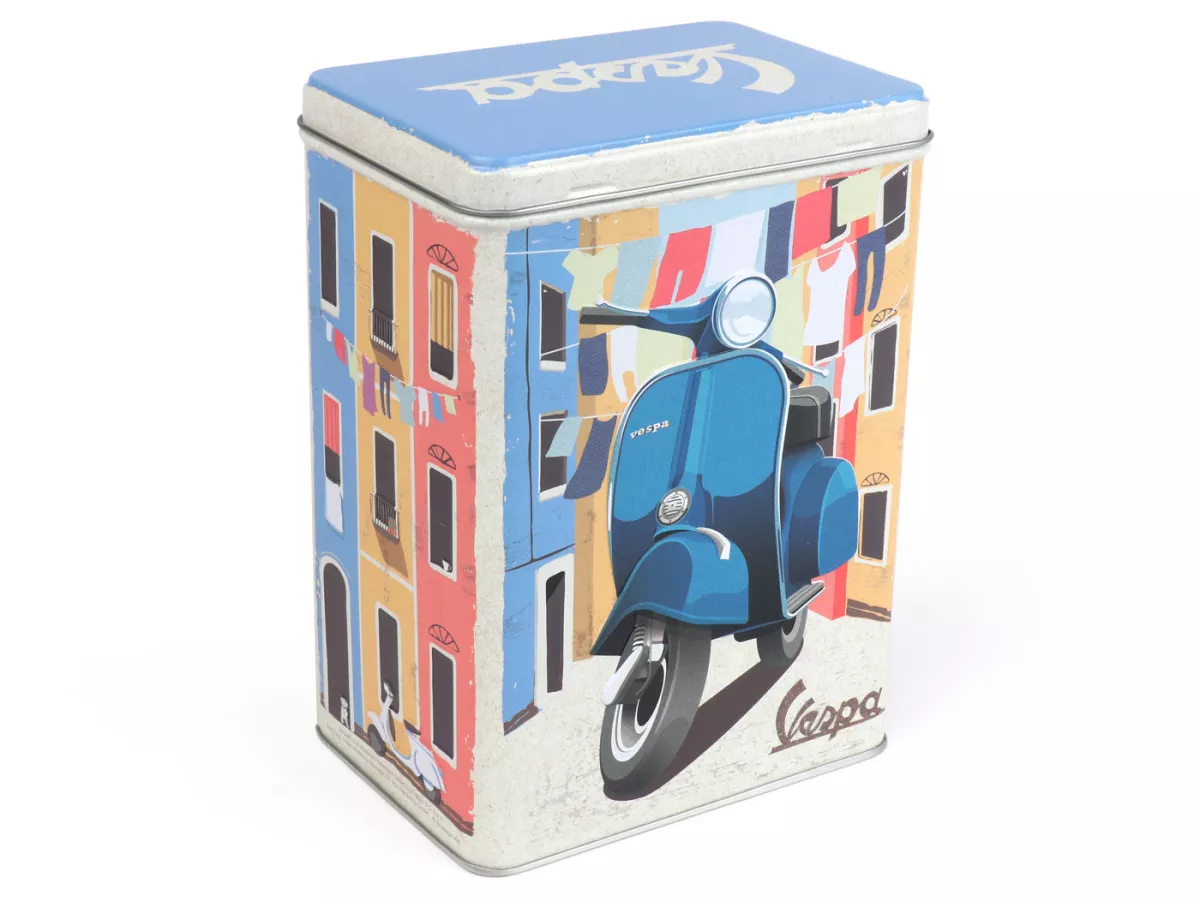 Caddy teh -Nostalgia Art- Vespa Italian Laundry, 10 x 14 x 20cm