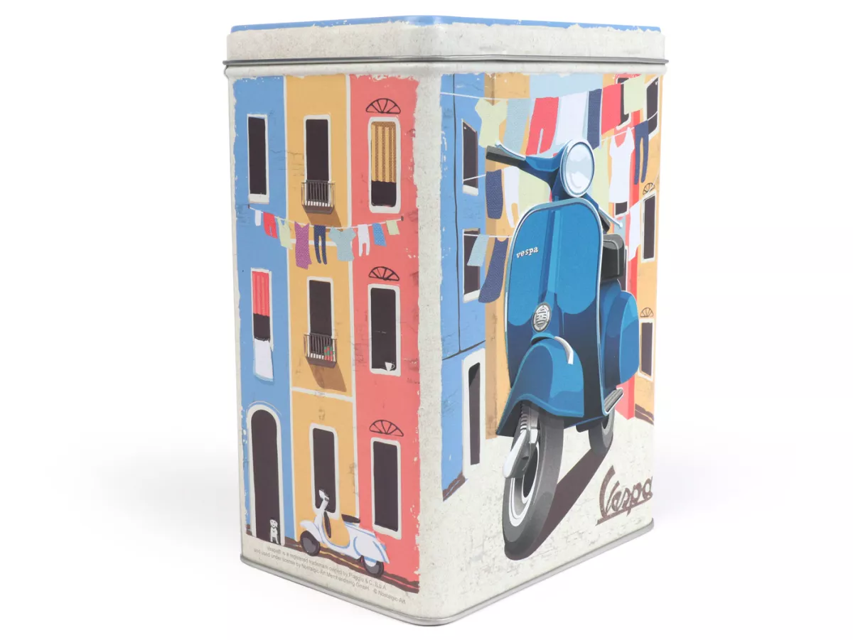 Caddy teh -Nostalgia Art- Vespa Italian Laundry, 10 x 14 x 20cm