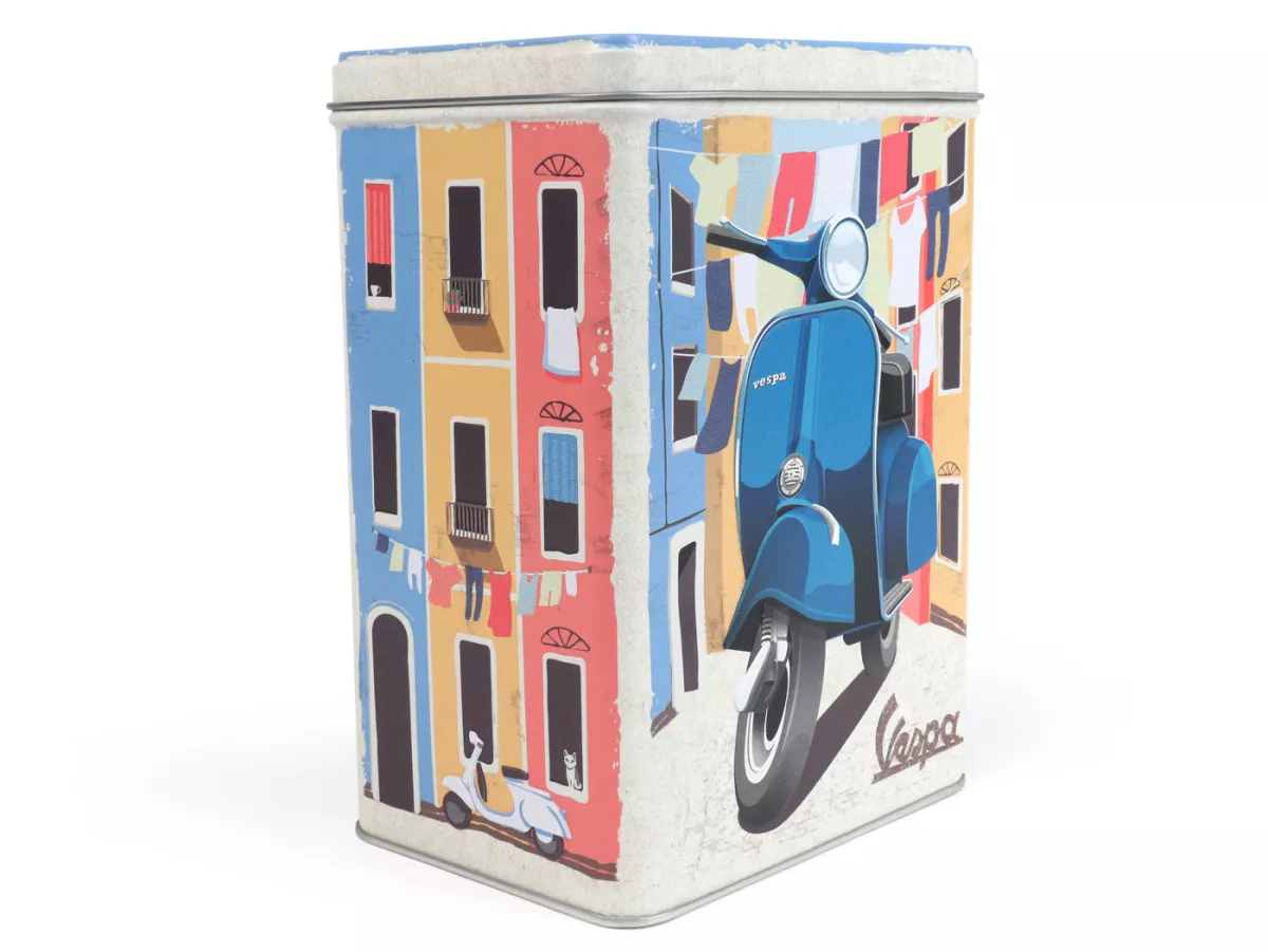 Caddy teh -Nostalgia Art- Vespa Italian Laundry, 10 x 14 x 20cm