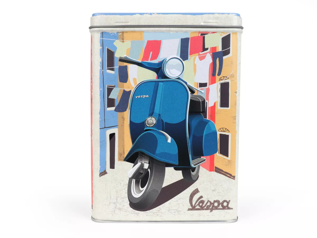 Caddy teh -Nostalgia Art- Vespa Italian Laundry, 10 x 14 x 20cm