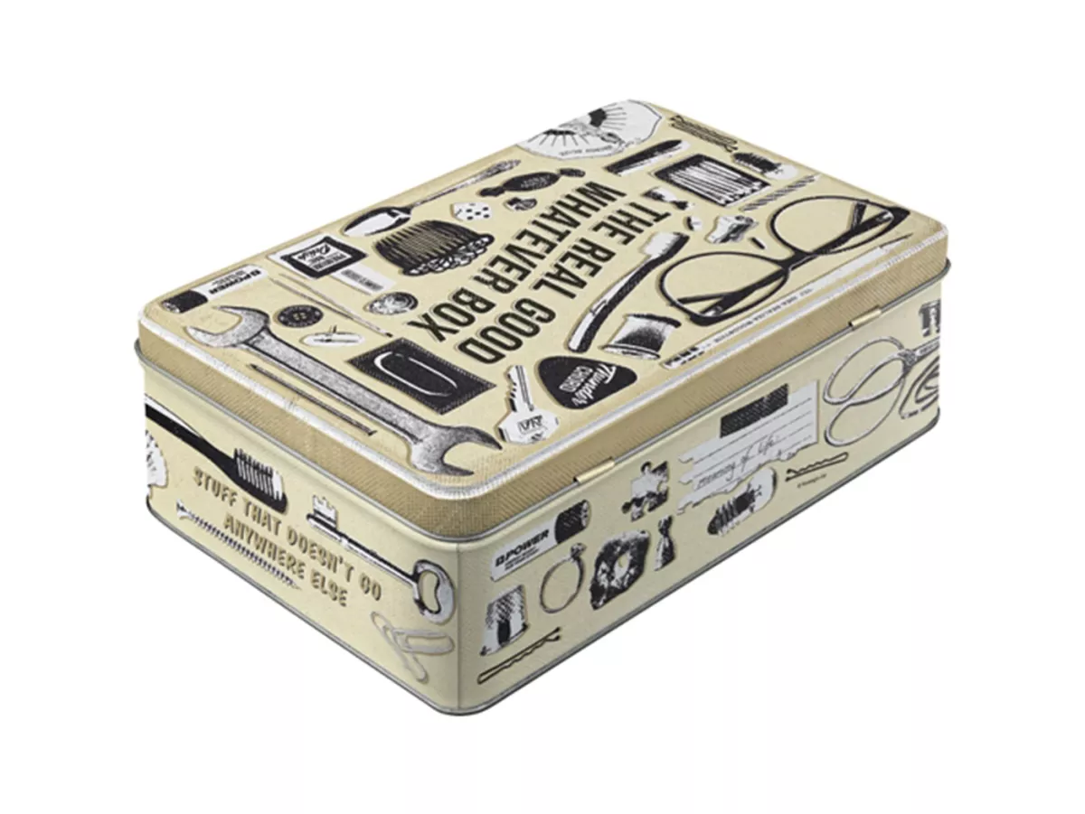 Vorratsdose, flach -Nostalgic Art- Whatever Odds & Ends Box - 23x16x7cm (2.5l)