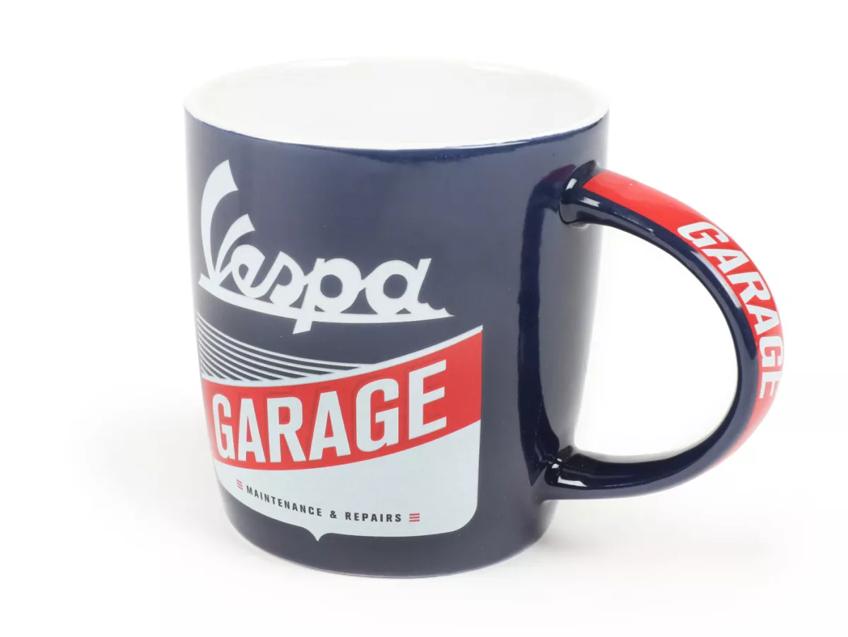 Mugg - Kaffemugg -Nostalgisk konst - Vespa GARAGE, Ø=85mm x 90mm, 340ml