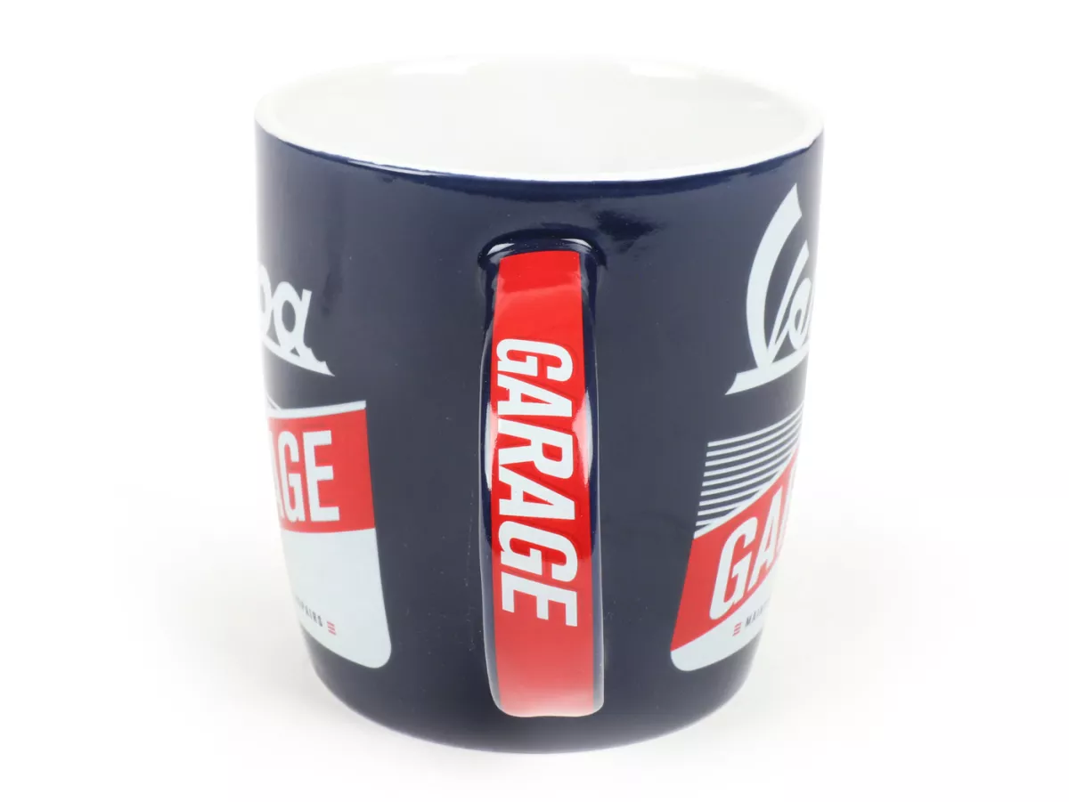 Mugg - Kaffemugg -Nostalgisk konst - Vespa GARAGE, Ø=85mm x 90mm, 340ml